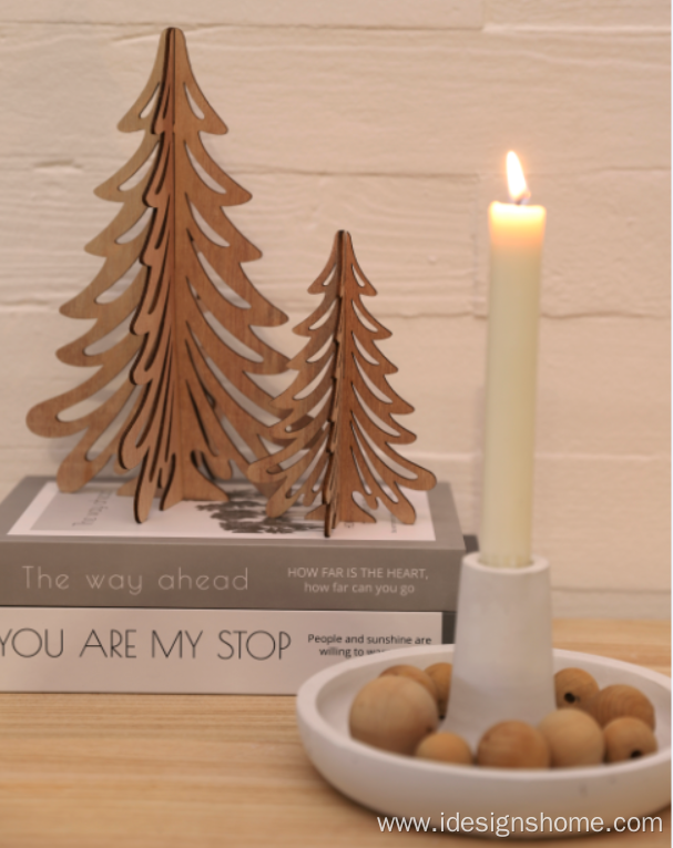 Round Candle Holder White Candle Holder