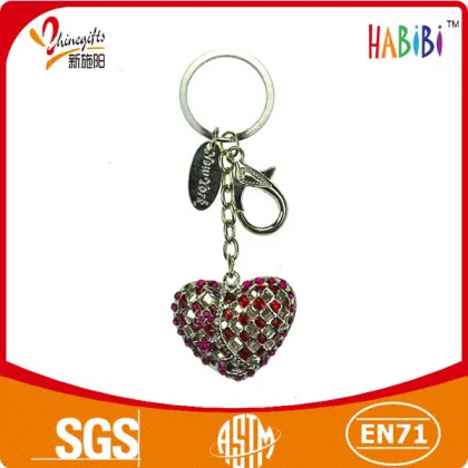 etal heart shape keychain