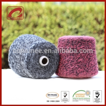 Merino nylon acrylic mohair blended fancy twist yarn for hand knitting