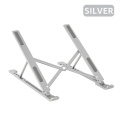 Gray Aluminum Laptop Stand Adjustable Laptop Stand Height for Desk Factory