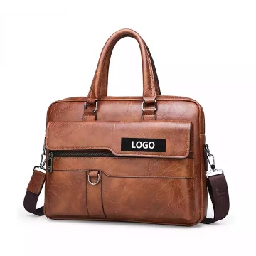 Leather Lawyer Briefcase for Men and Women