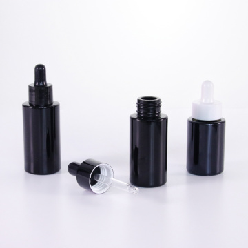 Black essential oil bottle for skin care