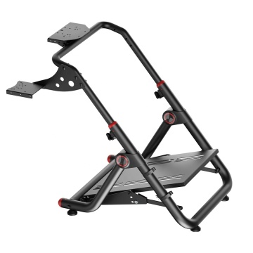 Adjustable Racing Steering Wheel Stand with Gear Shifter Mount - Easy Assembly Folding