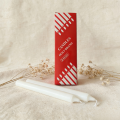 Cheap Price Red Box Paraffin White Candle Religious