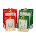 Transparent Window Decoration Packaging Christmas Gift Bag