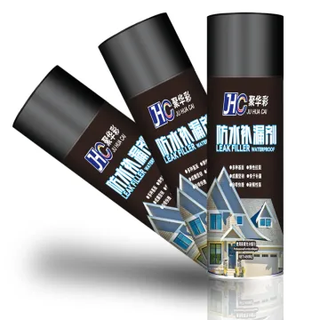 Clear Waterproof Leak Repair 450ml Black Liquid Rubber Sealant Spray