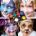 8-color non-toxic face color water-based environmental protection Halloween paint face makeup body art painting tool accessories
