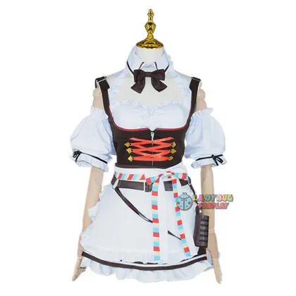 Hololive Vtuber Shirogane Noel Maid Cosplay Costume