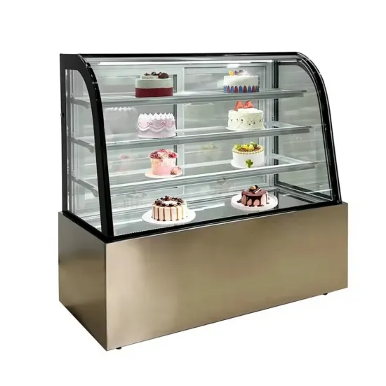 Air Cooling 3 Shelves Counter Top Cake Display Refrigerator