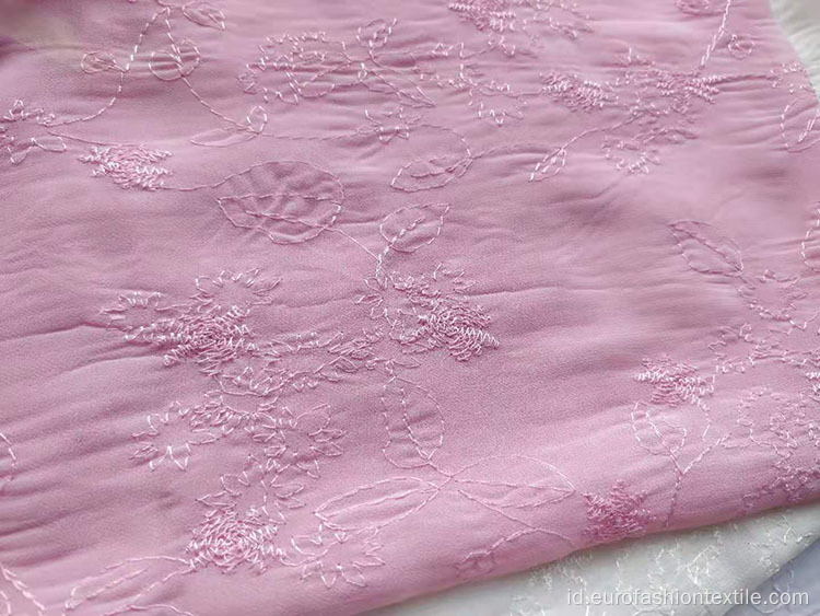 100% Polyester Chiffon Pleat Fabric