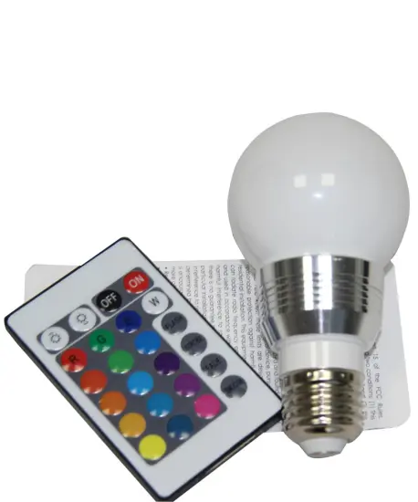 Newest LED bulb RGBG60 with remote control