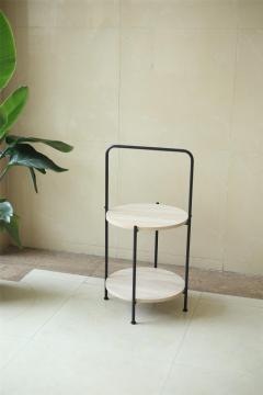 mesa auxiliar de madera pequeño almacenamiento