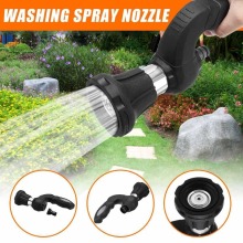 Black Mighty Power Hose Blaster Fireman Nozzle Lawn Garden Super Powerful Home Original Car Washing By BulbHead Wash Water Gun