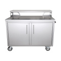 Stainless Steel Metal Sandblasting Kitchen Cabinet