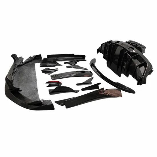 Dry Carbon Fiber Front Lip Spoiler Diffuser Kit for Maserati MC20