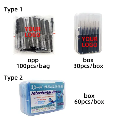 Eco-Friendly Disposable Bamboo Toothpick and Interdental Brush