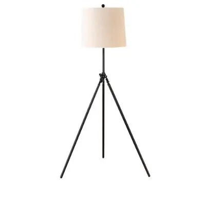 Black iron fabric downlight bedroom decor floor lamp