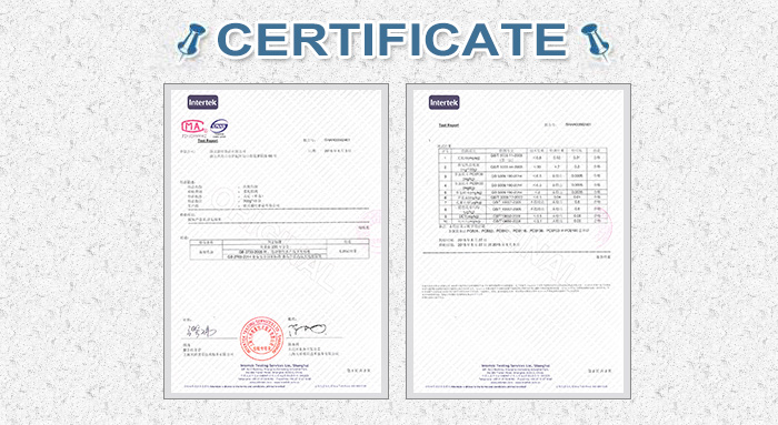 product certificate for squid tube