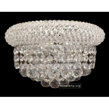 Modern Chrome Indoor Crystal Wall Lighting