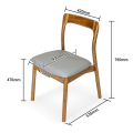 Sillón de comedor de madera moderno