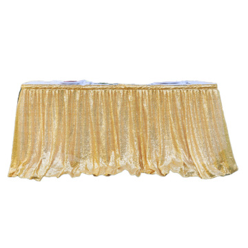 Gold Sequin Tablecloth for Birthday, Wedding, and Party Decorations
