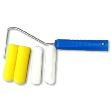 4" foam and microfiber roller set