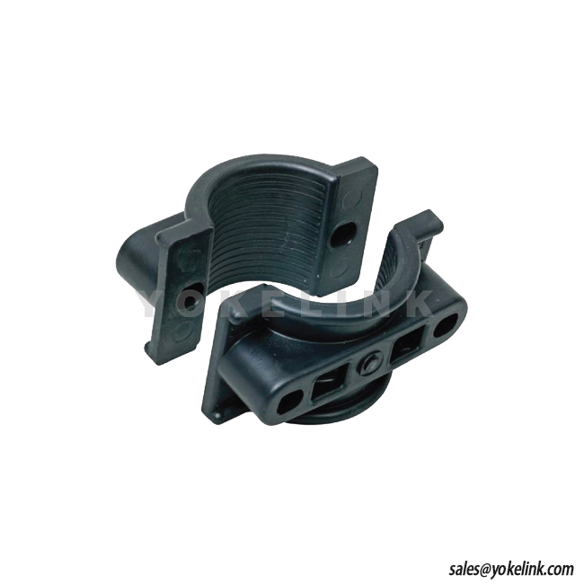 Vysokonapěťové dvouděrové plastové kabelové příchytky Jednožilová spona na nylonové lano