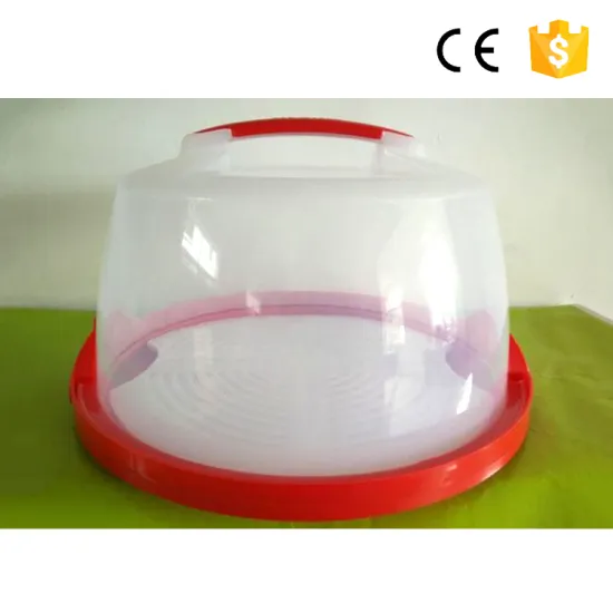 Promotional Transparent Plastic high quality clear cake boxes wholesale cake box with handle