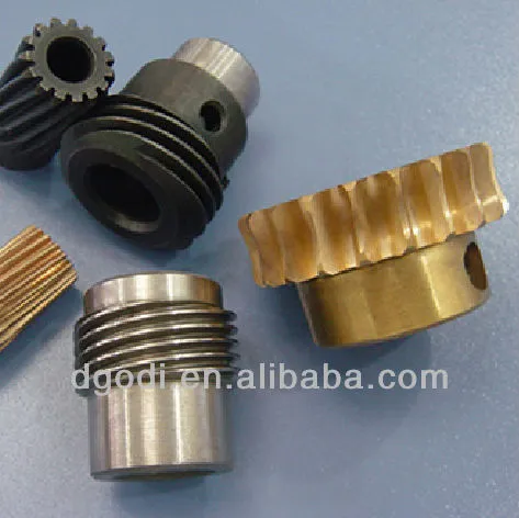 small micro steel brass worm gears set as step up gear, differential gear