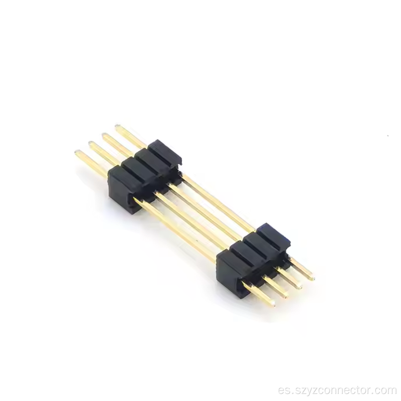 Conector SMT de ángulo recto con cabezal de pasador de paso de 1,27 mm