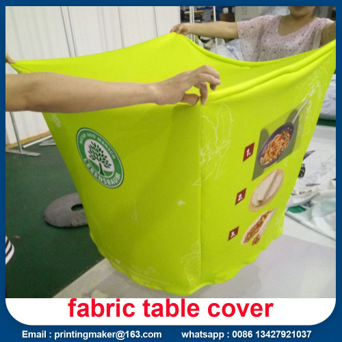 Custom Stretch Fabric Table Cover with Printing