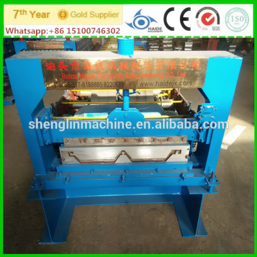 joint hidden metal roof tiles roll forming machine with electric edge machine