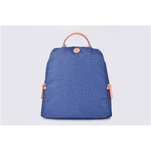 Blauer Vintage Nylon Rucksack Unisex Casual Bookbag