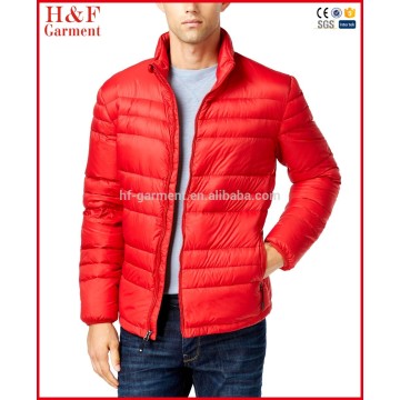 Wholesale foldable light men winter down jacket parkas