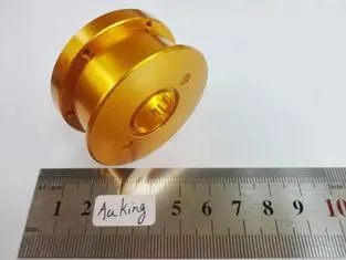 Gold Anodized CNC Precision Turning High Speed CNC Machinin