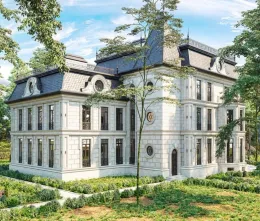 Custom luxury Style  marble villa architectural home 3D interior design services