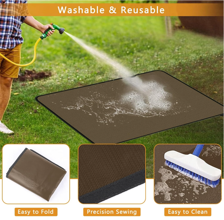 BBQ oil repellent under grill mat