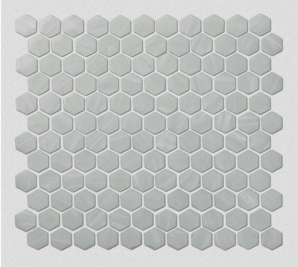 Azulejos de mosaico de vidrio blanco para cocina minimalista moderna