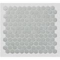 Azulejos de mosaico de vidrio blanco para cocina minimalista moderna