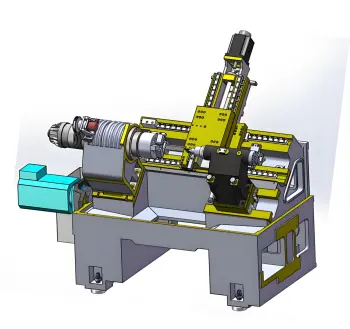 Inclined Bed CNC Lathe for Metal Cutting