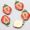 Assortiment de fruits émail breloques à la main fraise pastèque alliage pendentifs boucle d&#39;oreille collier accessoires ornement bricolage