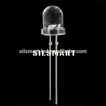 8mm water clear straw hat white long leg LED, led lamp