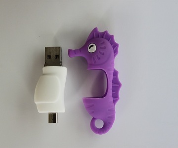 Cute Custom Design Sea Horse Shape USB Flash Drive