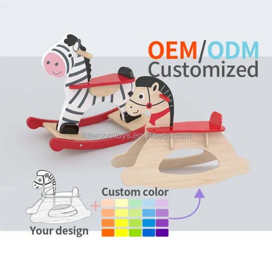 Wholesale Beautiful Unicorn Design Wooden First Rocking Horse for Babies