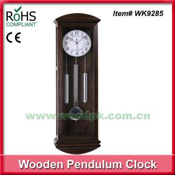 With hammer wood clock chime pendulum wall clock antique mantel clocks