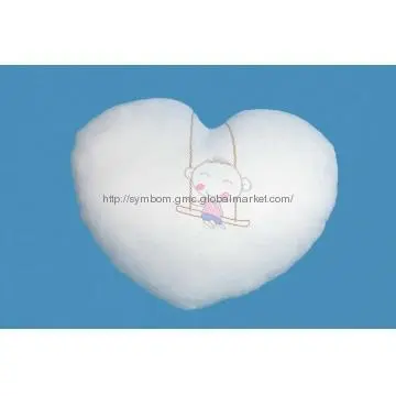 Plush Heart- Shaped Pillow Back Cushion