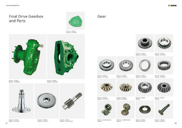 OEM Quality Gears Farm Machinery Pièces de rechange agricoles combinant les récolteurs 3 ans ISO9001 CN; ZHE C45