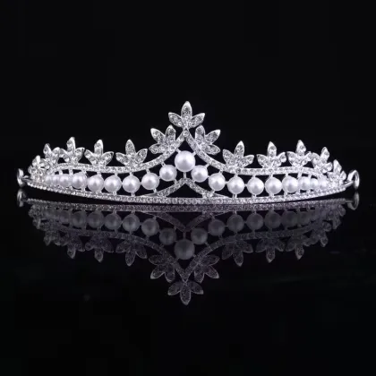 Handmade crystal diamond bridal headwear
