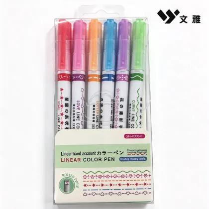 Professional Multi Pattern Line Marker Pen Set