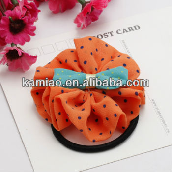 fashion hair accessory 2014 fancy baby hair bow custom printed elastic bands